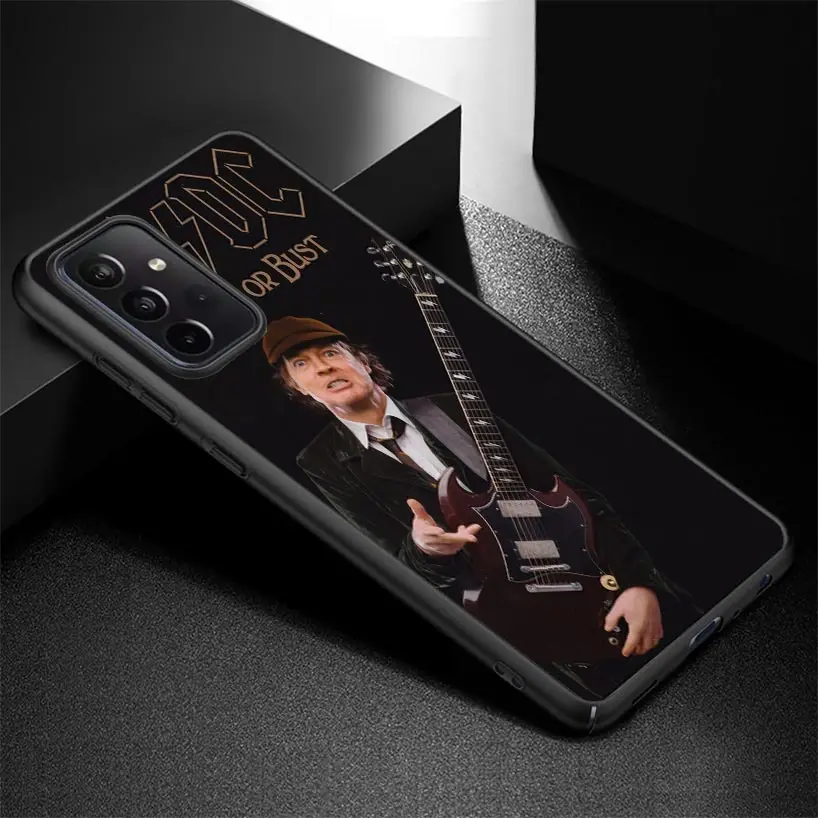 Ac-Dc Rock Band Music Черный Чехол для телефона Samsung Galaxy A54 A53 A52 A14 A13 A12 A34 A33 A32 A24 A23 A22 A04 A03S A02S A72 A73 Изображение 2