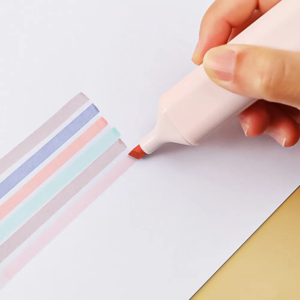 Mr. Paper INS Style Light Highlighter Pen Student Drawing Learn Marker Цветная ручка Школьные принадлежности Канцелярские принадлежности 6 шт. /кор. Изображение 3