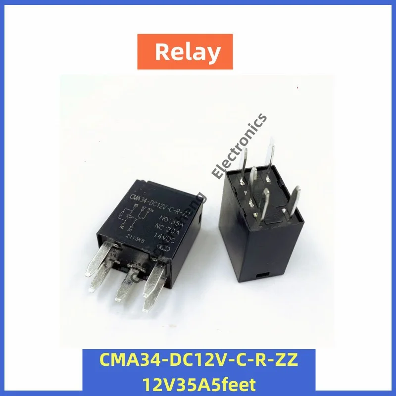 2шт Реле CMA34-DC12V-C-R-ZZ 12V35A 5-контактное реле Изображение 0