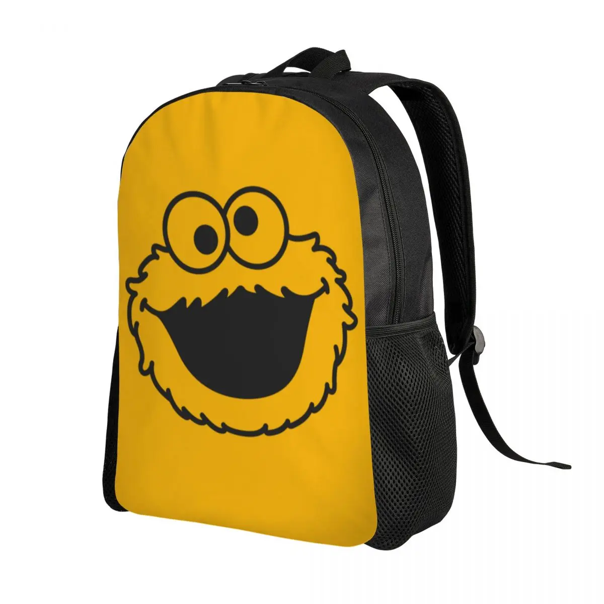Рюкзак для путешествий Cartoon Cookie Monster Elmo, женский, мужской, школьный, компьютерный, рюкзак для студентов колледжа 