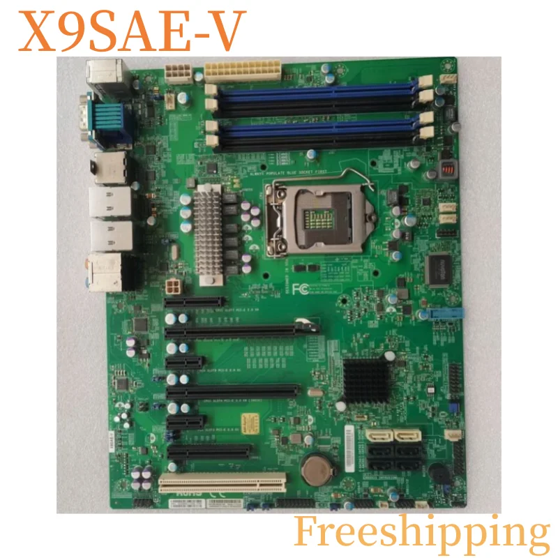 X9SAE-V Для материнской платы Supermicro E3-1200V2 C216 LGA1155 Материнская плата DDR3 100% Протестирована, Полностью Работает Изображение 0
