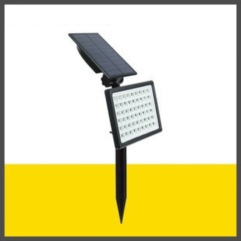 Солнечный прожектор 54 Фонаря, Светодиодный Водонепроницаемый Садовый светильник, Дорожное освещение, настенный светильник, Вставляемый напольный светильник для газона Изображение 0