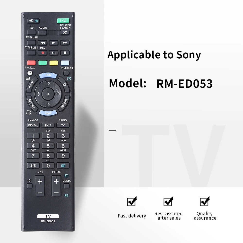 ZF применяется для дистанционного управления Sony RM-ED052 RM-ED050 RM-ED053 RM-ED060 RM-ED046 RM-ED044 Сменный Телевизионный контроллер Изображение 0