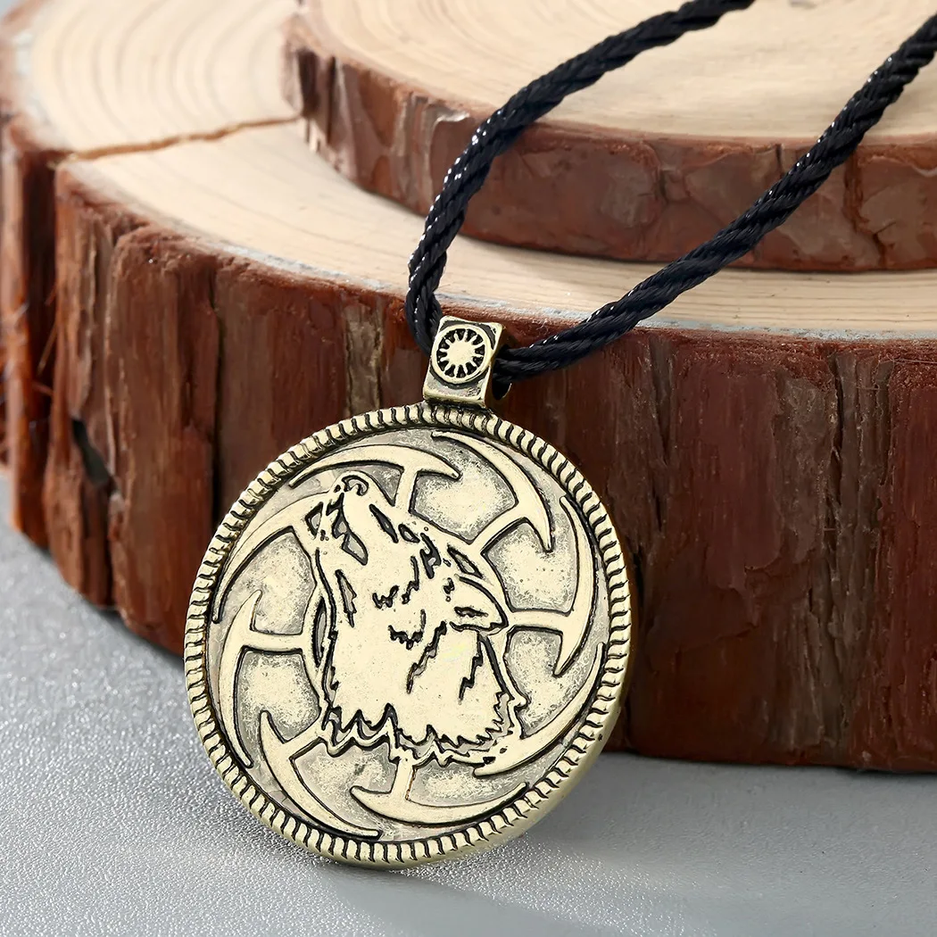 Новая мода Elvia symbol оловянный кулон, животное, Волк, ожерелье, женская личность, креативная цепочка для ключиц, ювелирные изделия Изображение 0