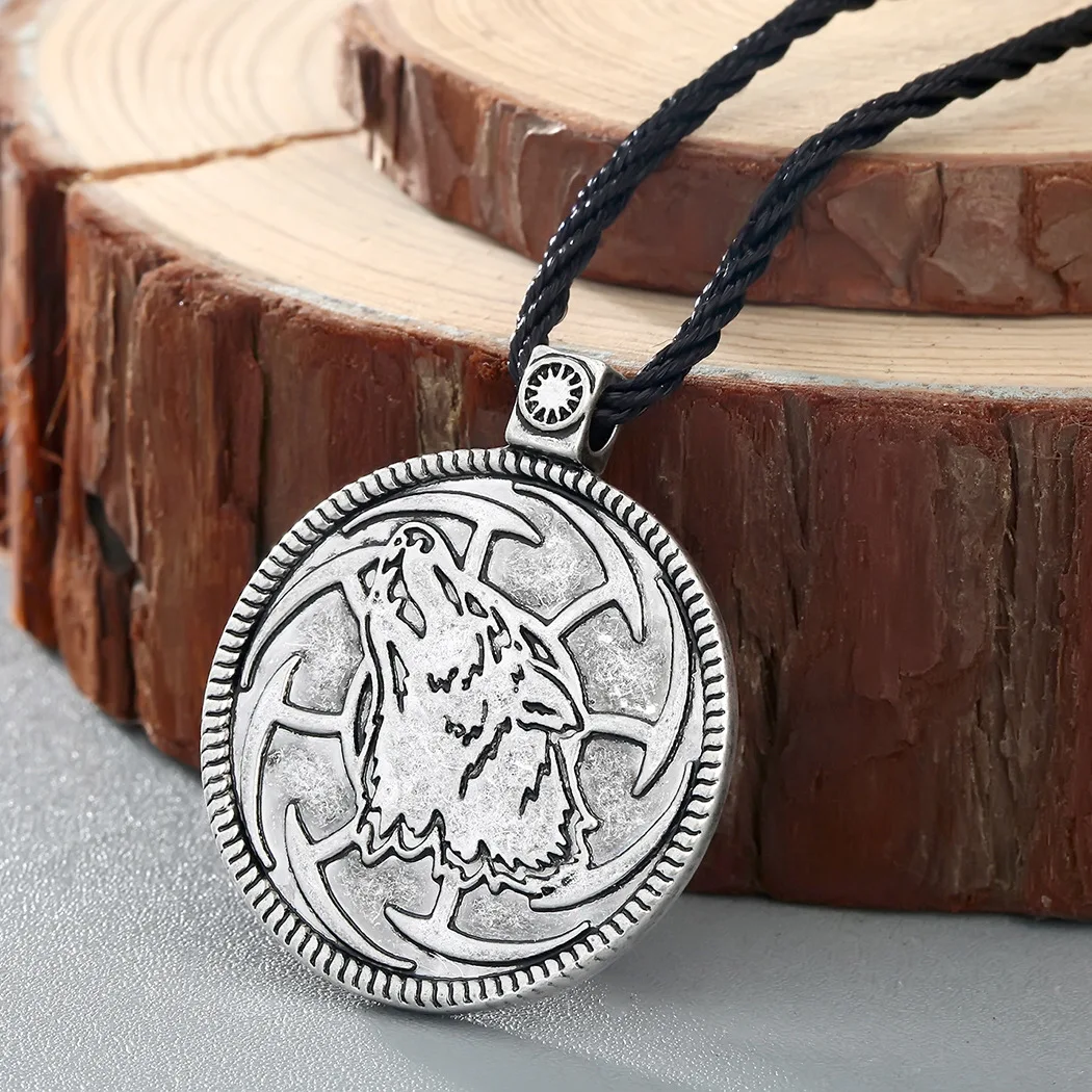 Новая мода Elvia symbol оловянный кулон, животное, Волк, ожерелье, женская личность, креативная цепочка для ключиц, ювелирные изделия Изображение 1