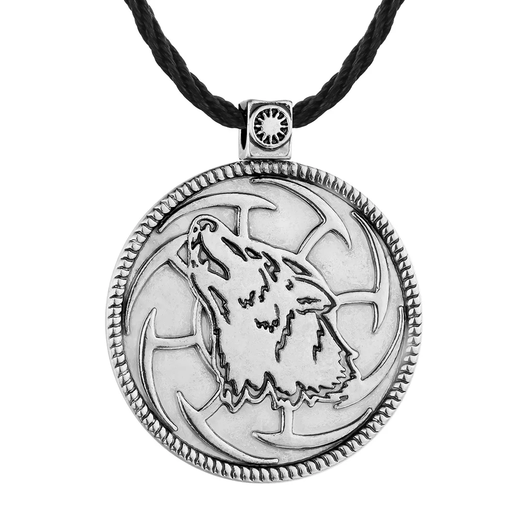 Новая мода Elvia symbol оловянный кулон, животное, Волк, ожерелье, женская личность, креативная цепочка для ключиц, ювелирные изделия Изображение 5