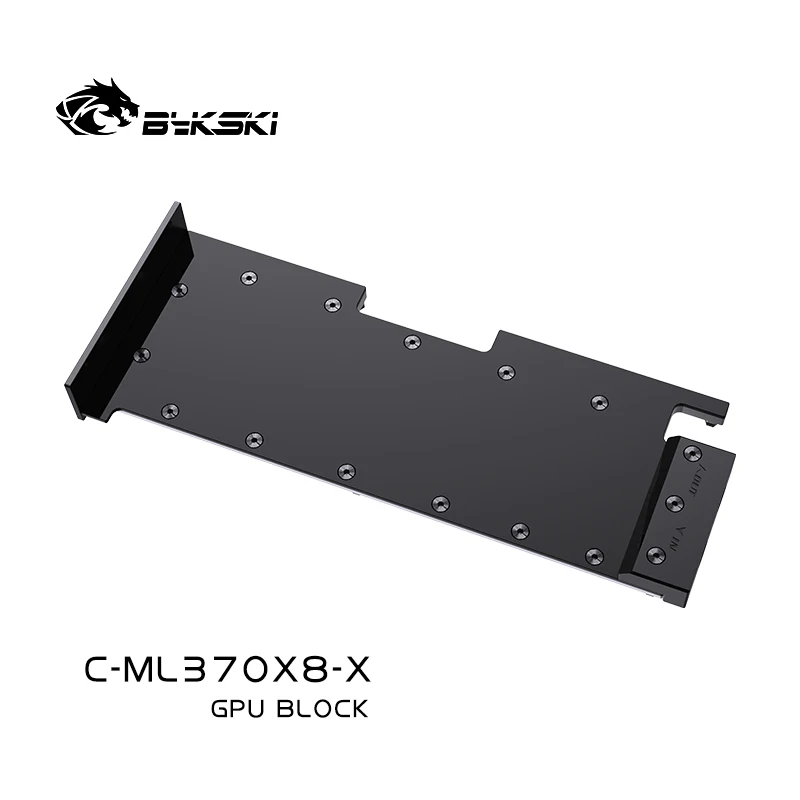 Цельнометаллический Радиатор Водяного Блока Графического процессора Bykski C-ML370X8-X Для Cambrian MLU370-X8 Double Side All Cover Cooler Video Graphics Изображение 2