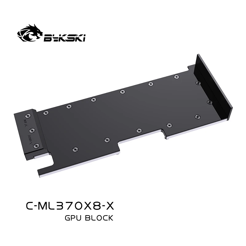 Цельнометаллический Радиатор Водяного Блока Графического процессора Bykski C-ML370X8-X Для Cambrian MLU370-X8 Double Side All Cover Cooler Video Graphics Изображение 3