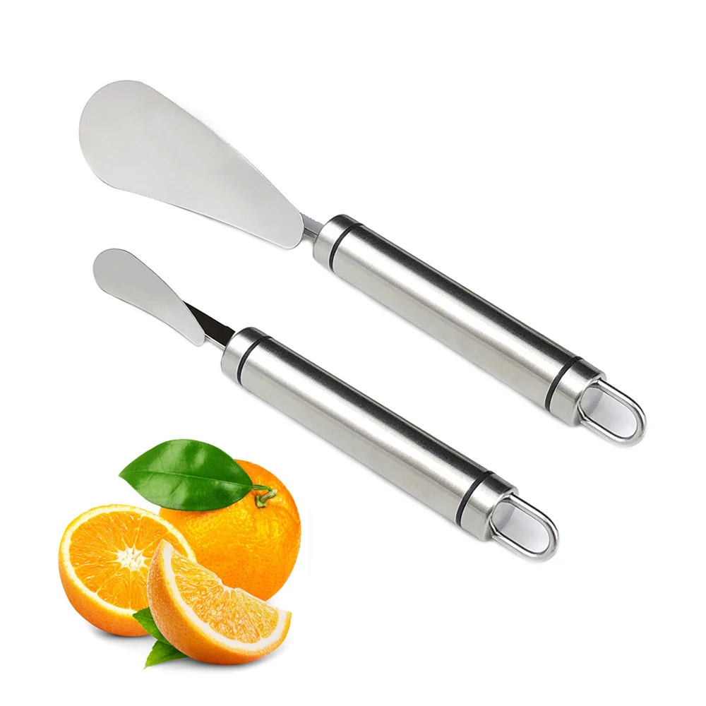 Овощечистка для апельсинов и лимонов из нержавеющей стали, практичный нож для открывания фруктов и грейпфрутов, кухонные принадлежности для домашнего обихода Изображение 0