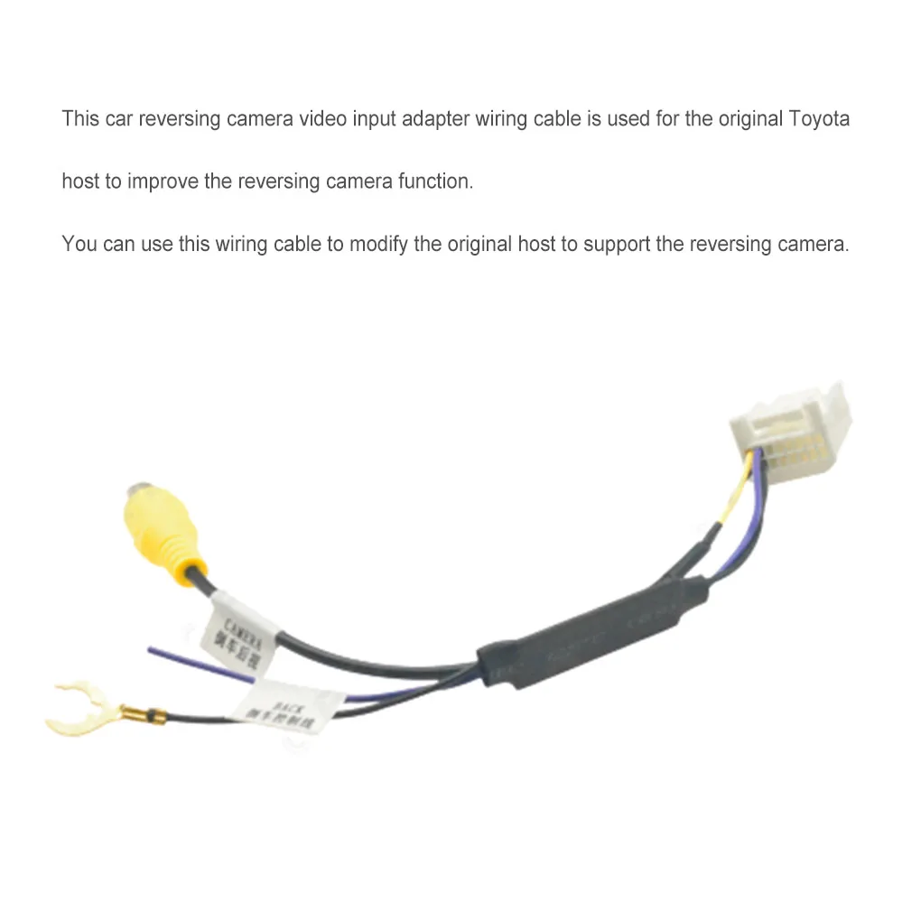 Модификация проводки Камера заднего вида Ввод видеокабеля Адаптеры для автомобильных ремонтных деталей Подключение автомобилей Изображение 1