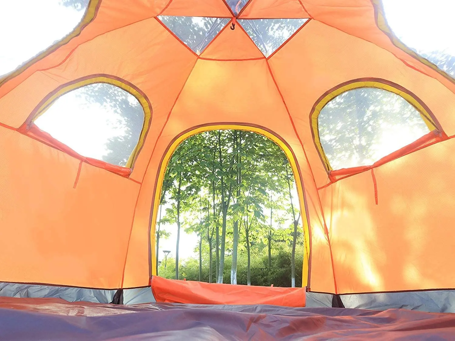 Наружная всплывающая палатка, мгновенное укрытие от открытого солнца, палатка для кемпинга, с водонепроницаемым навесом для кемпинга, рыбалки Изображение 4