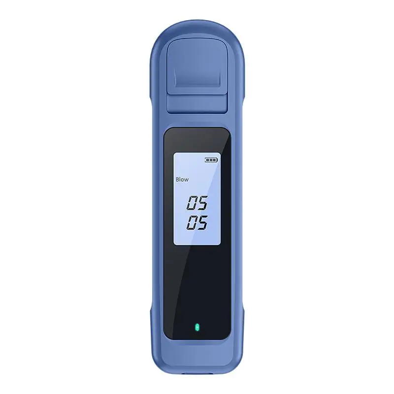 Портативный цифровой алкотестер на алкоголь, бесконтактный тестер на алкоголь в выдыхаемом воздухе, USB-перезаряжаемый точный тестер на алкоголь с цифровым Изображение 0