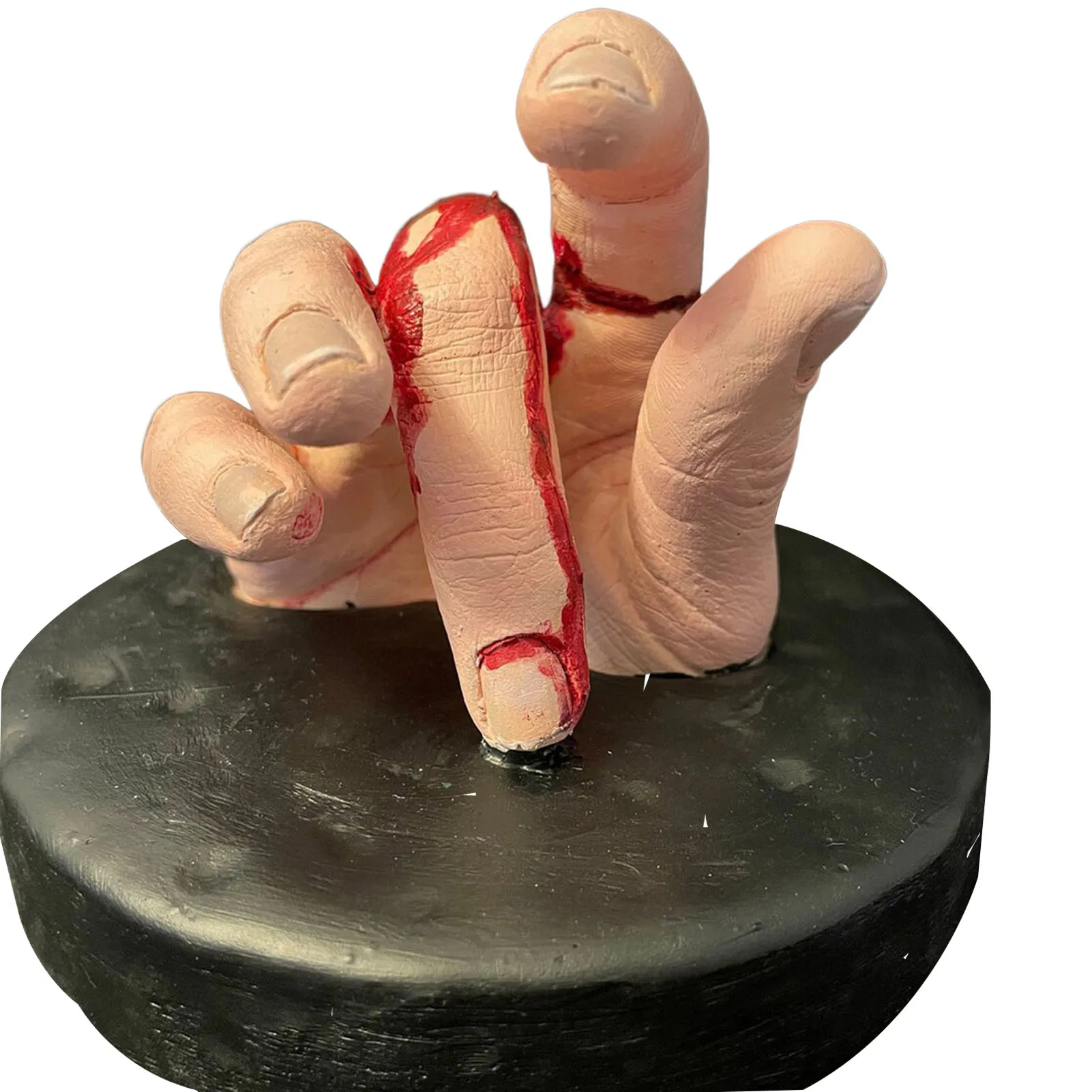 Страшная статуэтка из смолы с отрубленной рукой Реалистичная фигурка в форме руки для подарка другу семьи соседу. Изображение 3