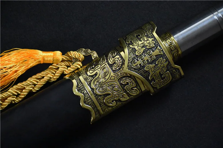 материал из марганцевой стали высотой 82 см, настоящий меч 2000 лет назад, древний китайский королевский меч ручной ковки, стальная катана sharp Изображение 3