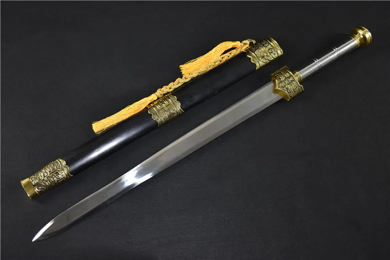материал из марганцевой стали высотой 82 см, настоящий меч 2000 лет назад, древний китайский королевский меч ручной ковки, стальная катана sharp Изображение 5