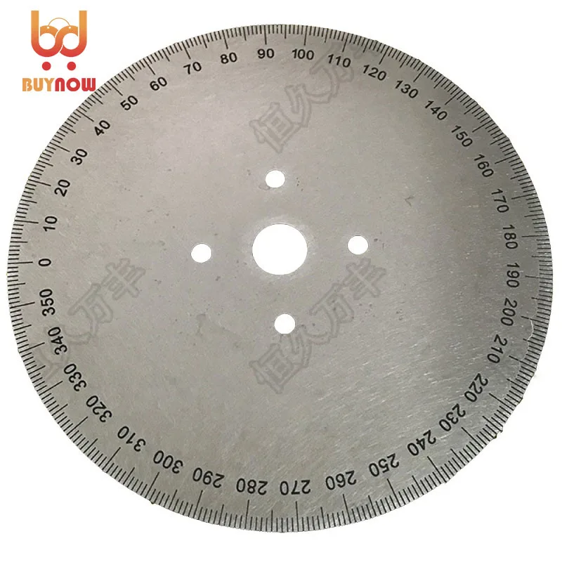 Наружный диаметр: 120 мм внутреннее отверстие: 12 мм Толщина: 2 мм Угловая пластина циферблата, Круглая опорная пластина для инструмента, маховик Изображение 5