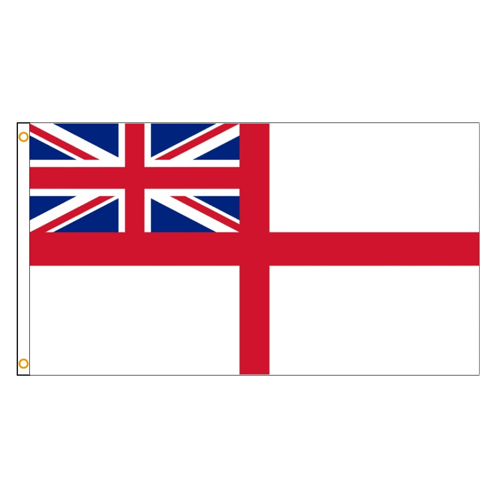 90 *150 см с траурным флагом Королевского флота Великобритании с надписью Ensign Изображение 0
