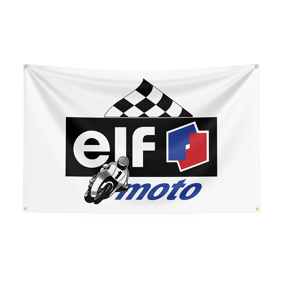 Флаг ELFs размером 3X5 футов, баннер гоночного автомобиля с принтом из полиэстера для декора, декор флага, баннер для украшения флага, баннер для флага Изображение 3