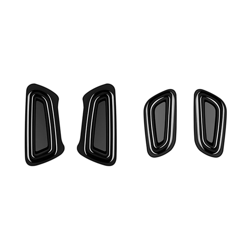 Ярко-черная рамка кнопки сиденья с электроприводом, Детали внутренней отделки Toyota Alphard 40 Series 2023+ Изображение 2