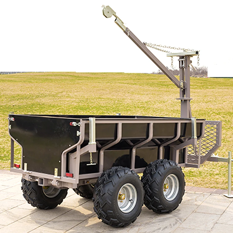 Хорошо продаваемые транспортные машины ATV самосвальный прицеп фермерский прицеп Изображение 0