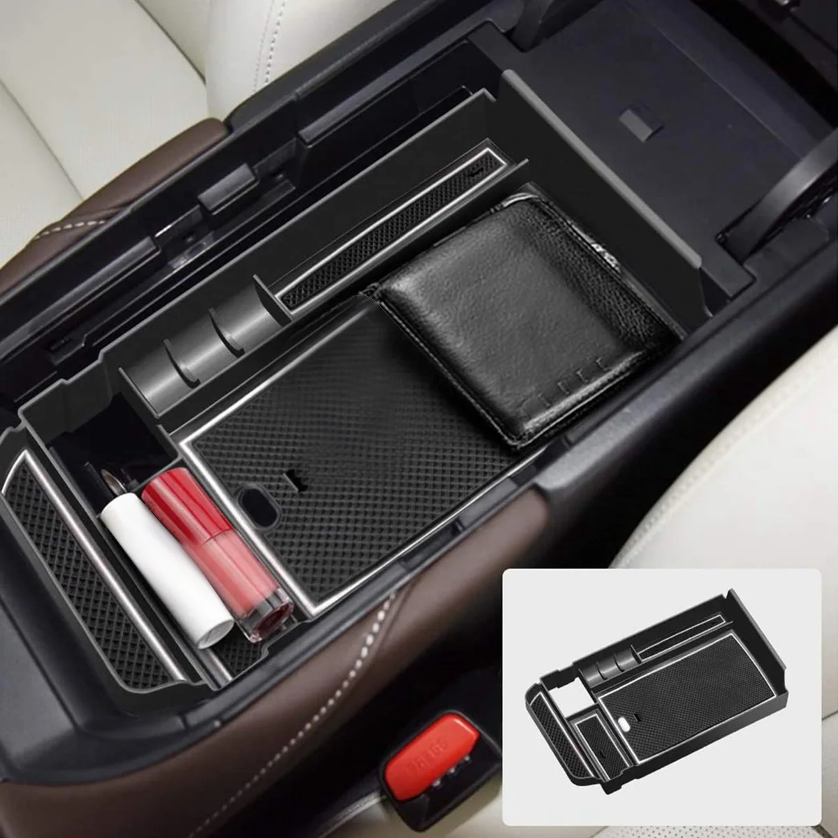 Держатель ящика для хранения подлокотника центральной консоли автомобиля, органайзер для салона, перчаточный лоток для Mazda CX-30 2019 2020 Изображение 2