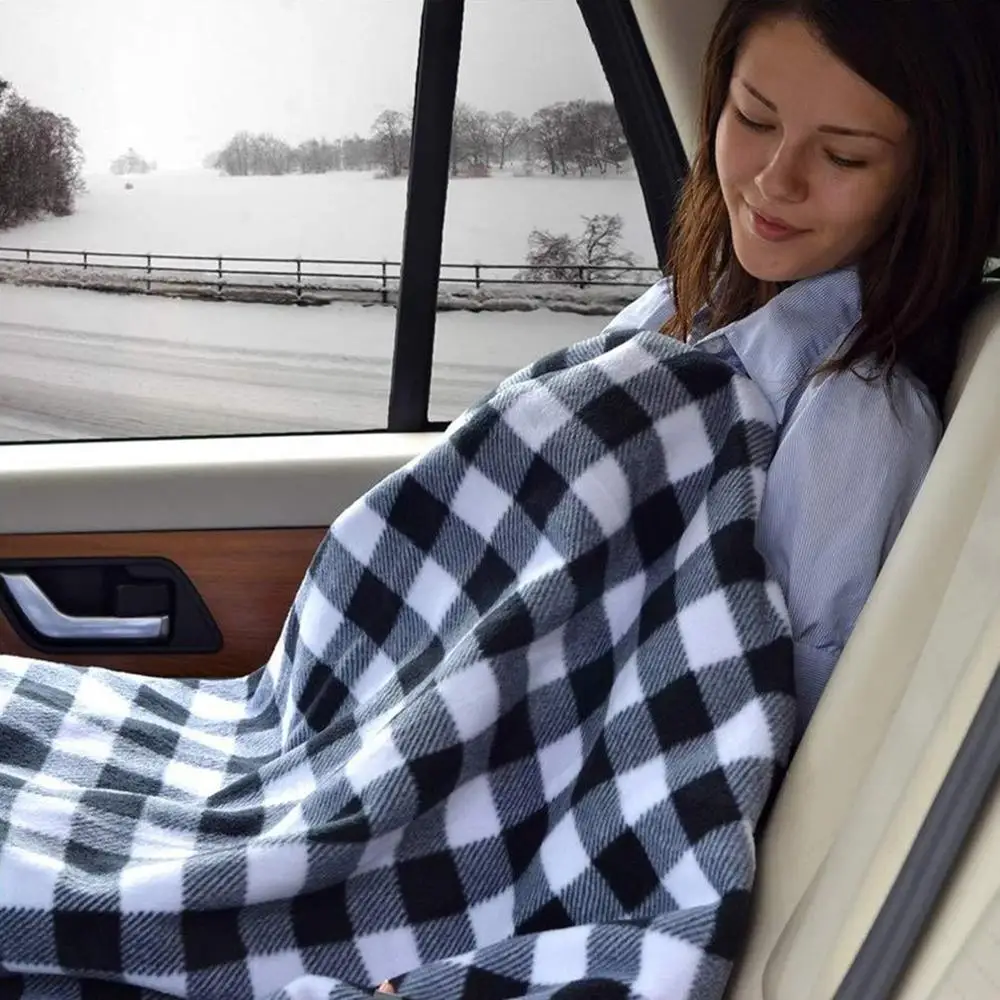 100*70 см, Автомобильное одеяло с подогревом, Зимние решетки с подогревом 12 В, Энергосберегающее Теплое Электрическое одеяло с постоянной температурой в автомобиле Изображение 0