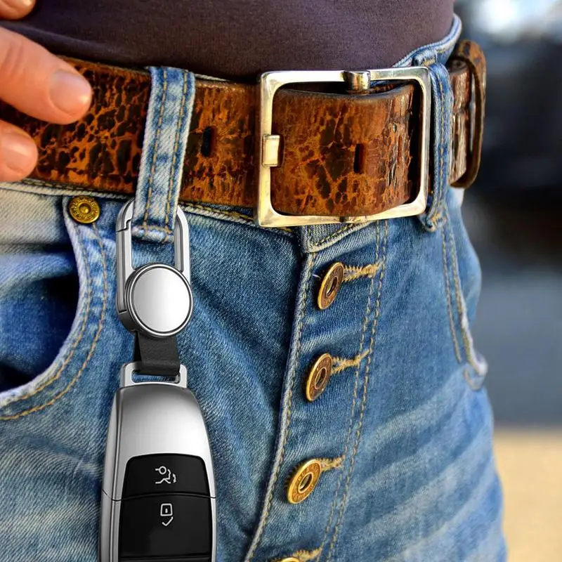 Автомобильный брелок для ключей Универсальный автомобильный брелок для ключей из сплава Zine, брелок для ключей, аксессуары для ключей, кольцо для офисного рюкзака, брелок для кошелька Изображение 5