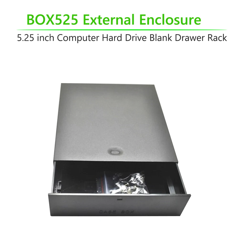 BOX525 Внешний корпус 5,25-дюймовый жесткий диск с Пустым выдвижным ящиком для настольного компьютера Изображение 5