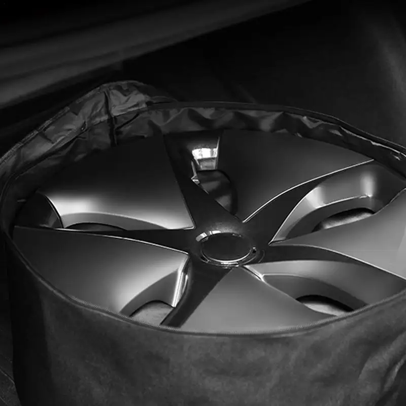 Для Tesla Модель 3 Сумка для хранения колесных дисков, чехол для автомобильных запасных шин, сумка для хранения шин, Защита колес, Пылезащитный Водонепроницаемый Изображение 3