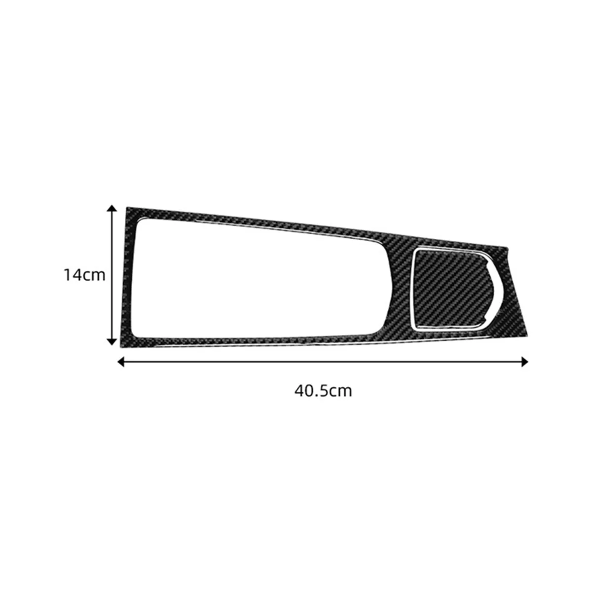 Наклейка для отделки мультимедийной панели центрального управления салона из углеродного волокна черного цвета для Porsche Panamera 2010-2016 LHD Изображение 4