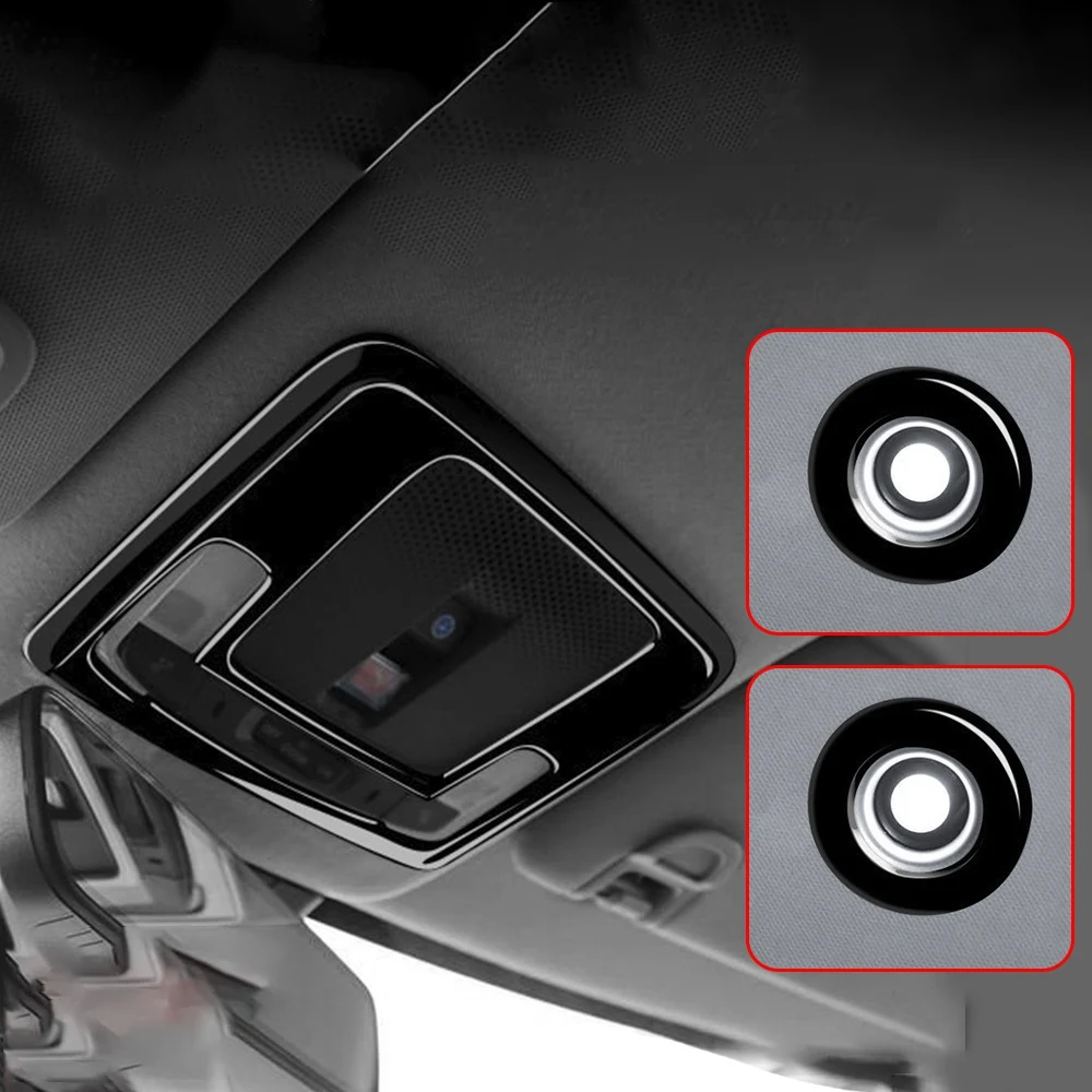 3шт Автомобиль Глянцевый Черный Интерьер Передняя Задняя Лампа Для Чтения Крышка Лампы Накладка Наклейка для Honda Vezel HR-V HRV 2021 2022 Изображение 4