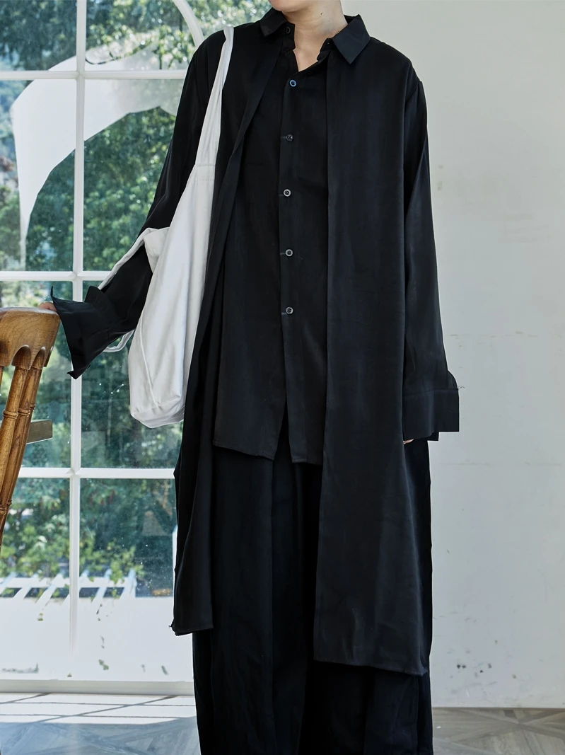 SuperAen 2023, Осенние многослойные женские рубашки с длинным рукавом из двух предметов Fahion Изображение 4