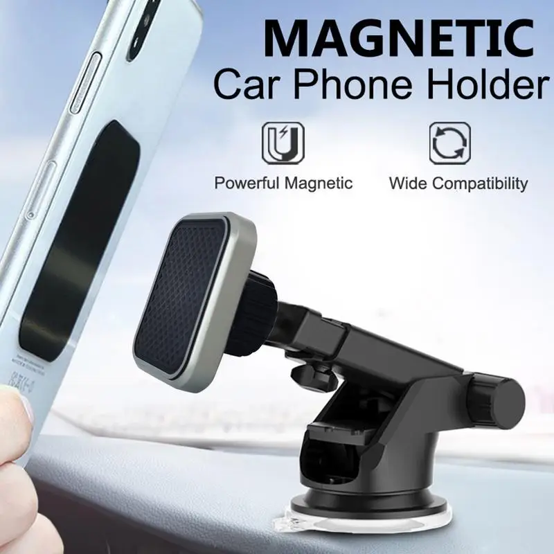Магнитный держатель телефона для автомобиля Магнитный держатель телефона для приборной панели автомобиля Кронштейн лобового стекла Универсальное крепление для телефона на вентиляционное отверстие автомобиля Изображение 3
