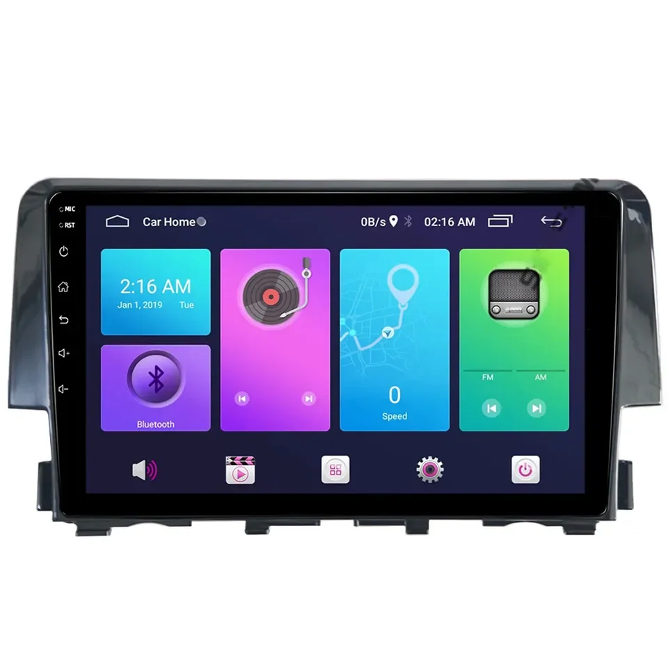9-Дюймовая универсальная приборная панель Android, рамка автомобильного DVD-плеера, автомагнитола, стереоплеер с GPS, Автомобильная панель для Honda CIVIC 2016 Изображение 3