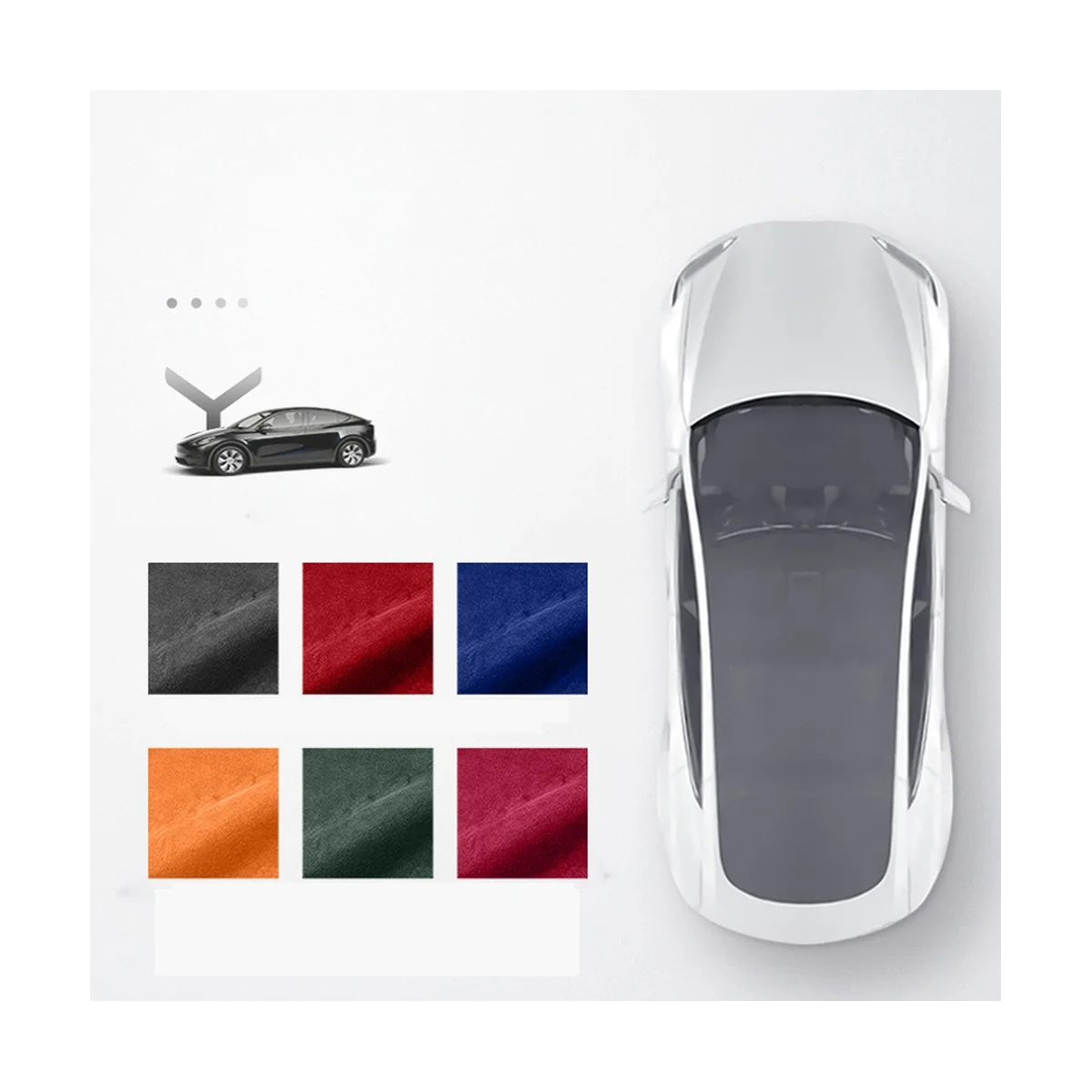 Для Tesla Model-Y Протектор рычага переключения передач Замшевая кожаная меховая крышка рычага переключения передач Внутренняя модификация корпуса Винно-красный Изображение 1