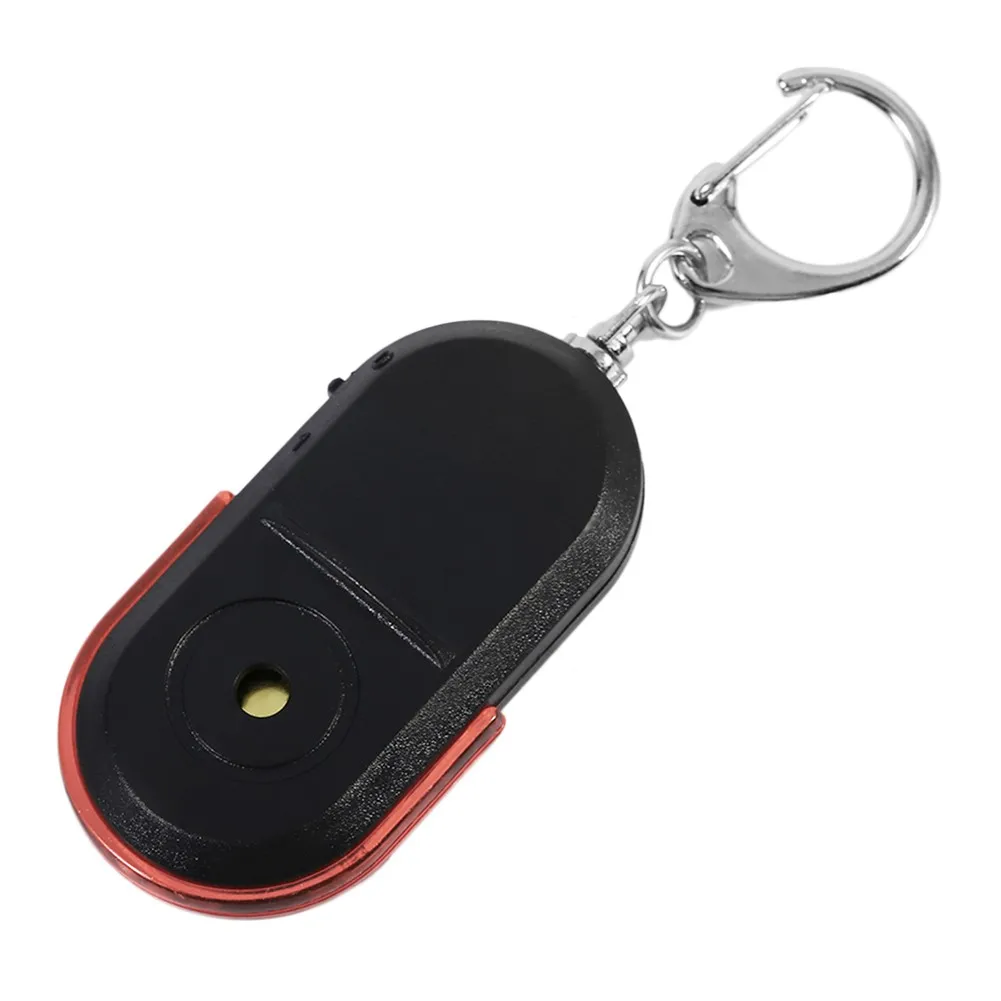 Автомобильный красный портативный брелок для поиска ключей от потерянной сигнализации, свисток, светодиодный световой локатор, брелок для поиска ключей от потерянной сигнализации Изображение 0
