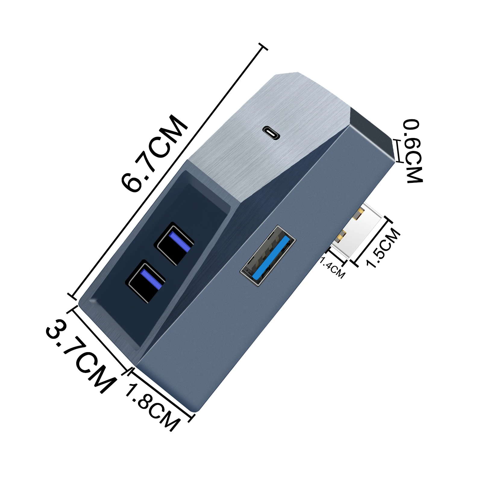 USB-концентратор для перчаточного ящика Tesla Model 3 Модель Y 2021-2023 Разветвитель цифрового дисплея Док-станция для передачи данных Изображение 5