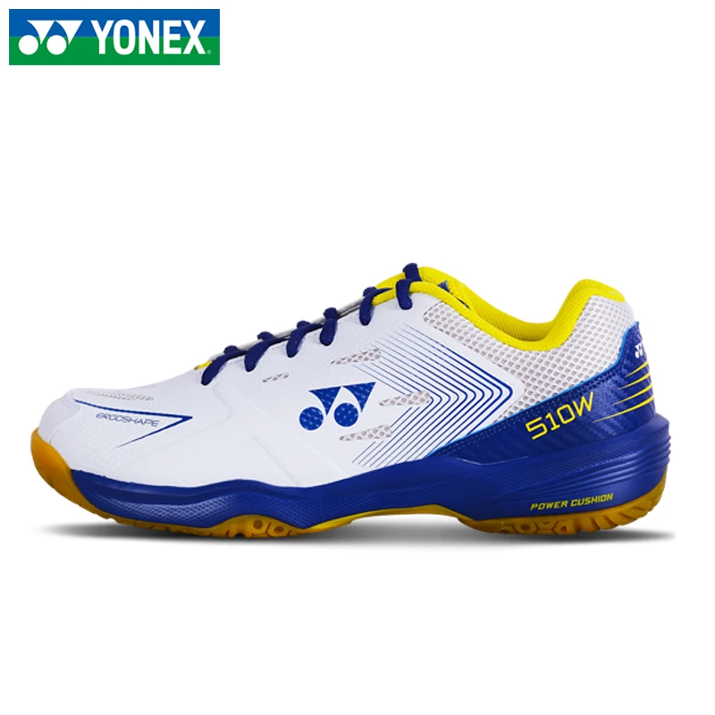 Новое поступление Обуви для бадминтона Yonex, широкие суперлегкие спортивные кроссовки с силовой подушкой для мужчин и женщин Shb510w для тенниса Изображение 0