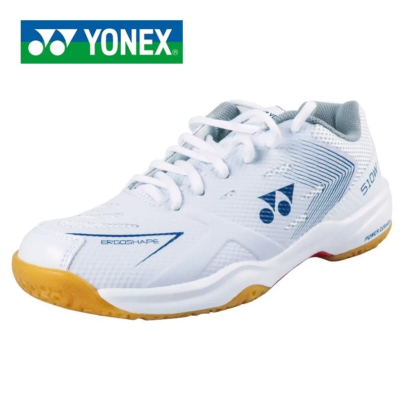Новое поступление Обуви для бадминтона Yonex, широкие суперлегкие спортивные кроссовки с силовой подушкой для мужчин и женщин Shb510w для тенниса Изображение 2