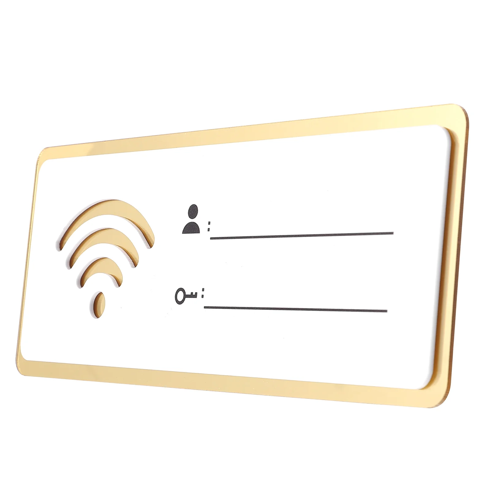 Знак Wi-Fi Покрытие Беспроводной сети Пароль учетной записи Деревянная Стена Изготовленный на Заказ Акриловый Знак Напоминания Вывеска Изображение 1