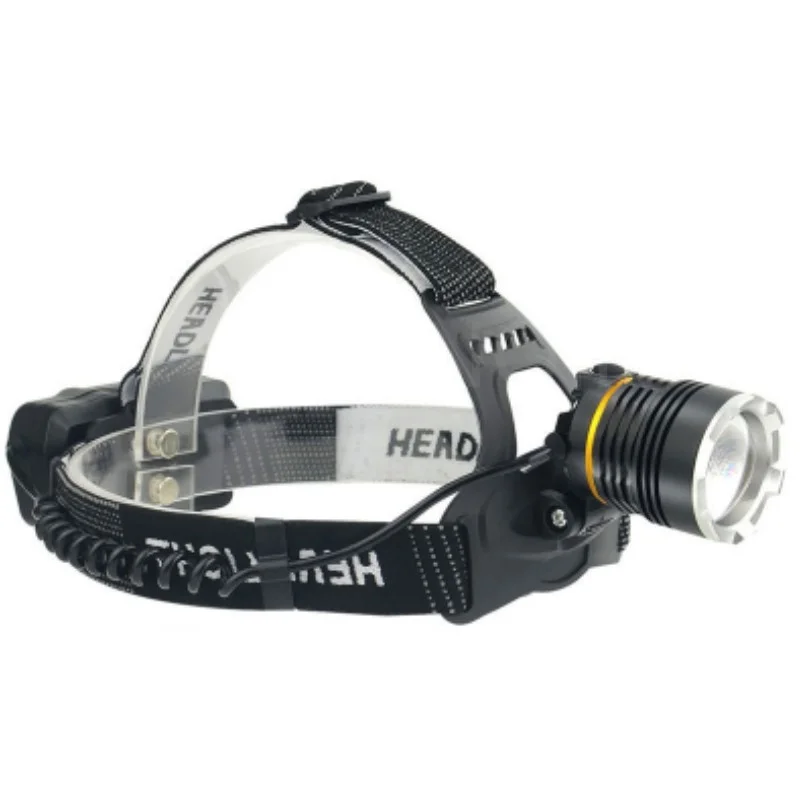 Мощный налобный фонарь с сенсорным зумом, перезаряжаемый налобный фонарик для рыбалки, кемпинга, XHP50, головной фонарь, фары, передний фонарь Изображение 0