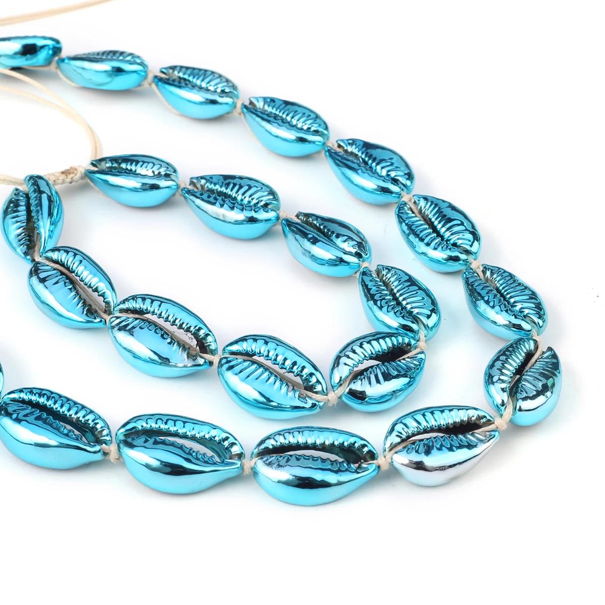Женские наборы ожерелий с натуральным пресноводным покрытием в виде ракушек, Романтические подарки Изображение 5