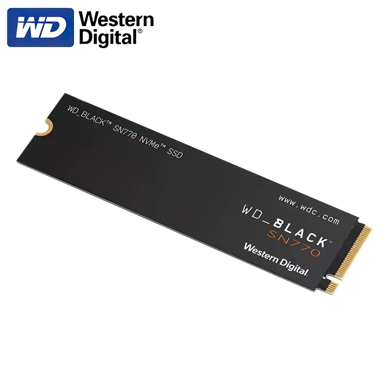 Набор из 5 предметов Western Digital SN770 NVMe SSD 2 ТБ 1 ТБ 500 ГБ Внутренний Игровой Твердотельный накопитель Gen4 PCIe M.2 2280 Изображение 2