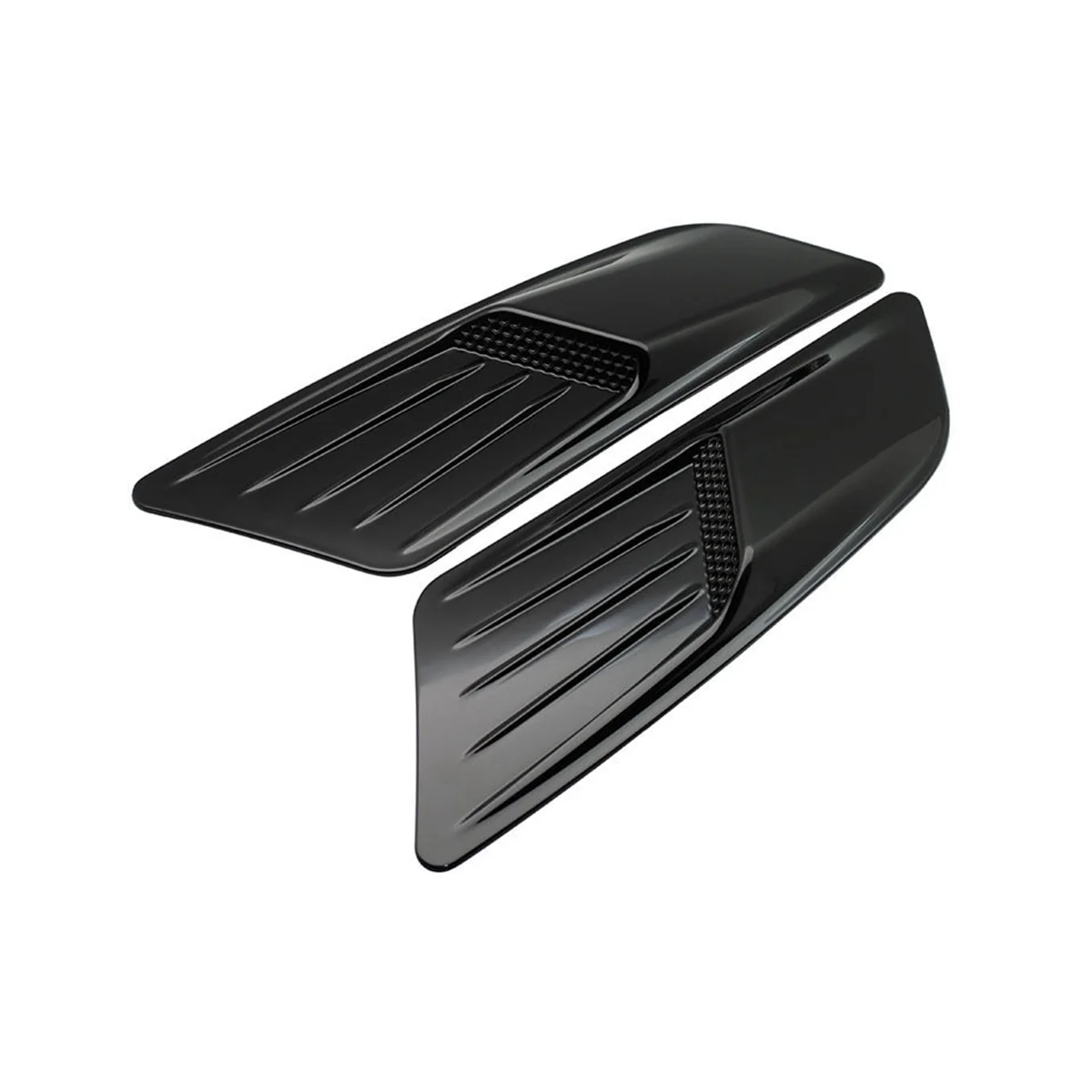 Новая модификация капота с фальшивым воздуховыпуском для Ford Mustang Piano Black, Универсальный воздуховыпуск для капота Изображение 2