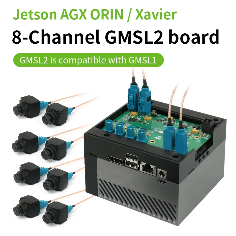 8-полосная плата сбора данных GMSL, адаптерная плата Jetson AGX Orin и плата разработки Xavier suite max9296 Изображение 1