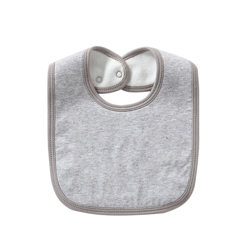 N80C Детский хлопковый нагрудник для новорожденных, полотенце от слюны, водопоглощающие осенние и зимние нагрудники Изображение 2