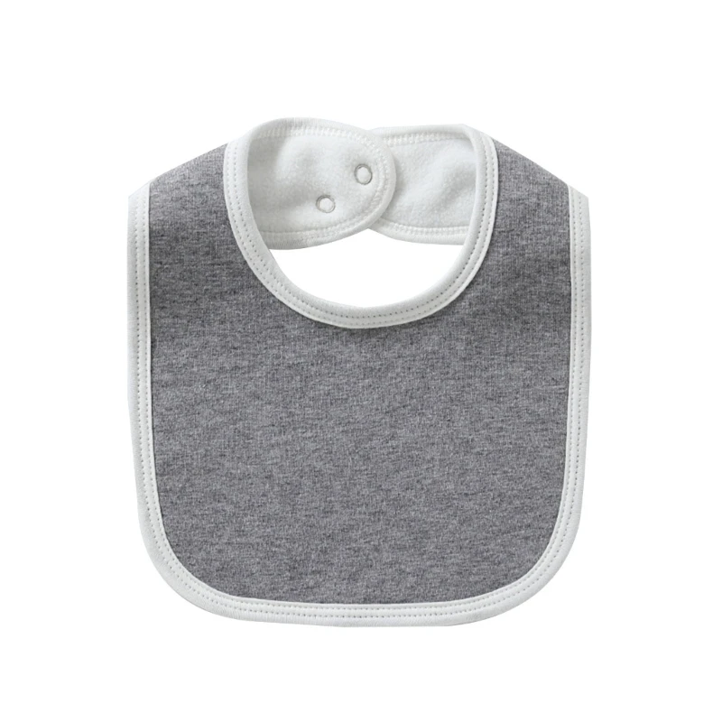 N80C Детский хлопковый нагрудник для новорожденных, полотенце от слюны, водопоглощающие осенние и зимние нагрудники Изображение 3