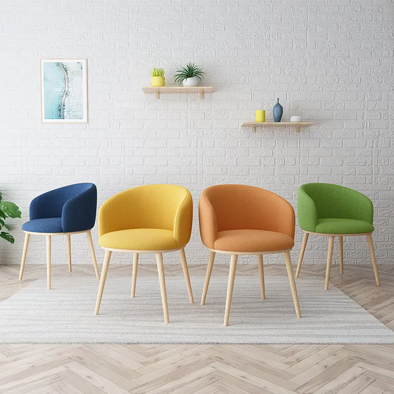 Современные роскошные обеденные стулья Скандинавская Простая Домашняя кухонная мебель Стул для столовой Минималистичные кресла для отдыха со спинкой в гостиной Изображение 0