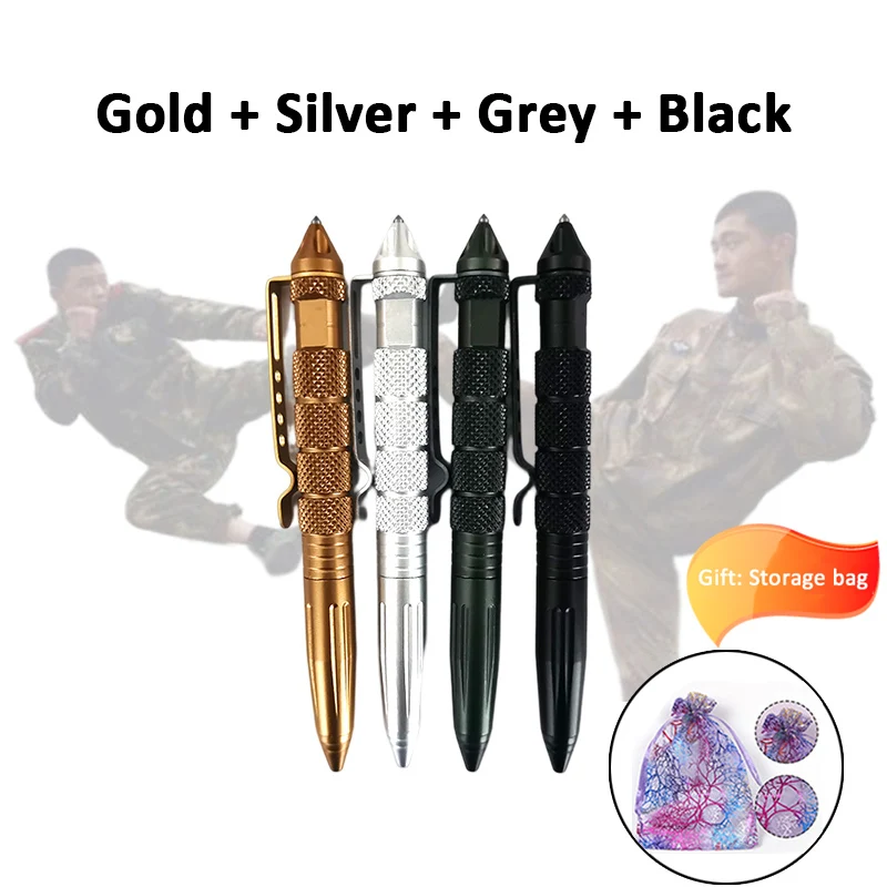Новые высококачественные Шариковые ручки тактической защиты цвета металла 502, Гелевые чернила для офиса школьников Изображение 0