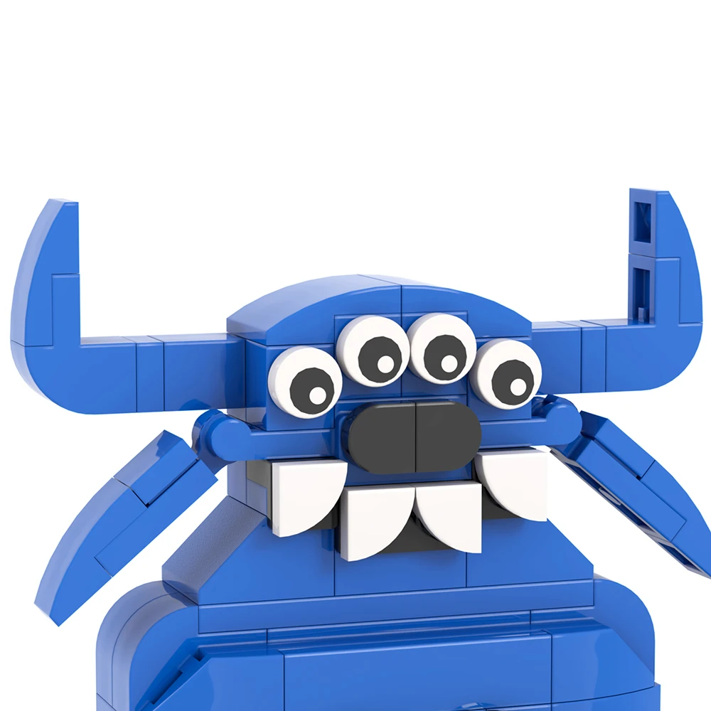 Приключенческая игра MOOXI Banban Blue Monster DIY Block Развивающая Игрушка для детей В Подарок Строительный кирпич Из сборных деталей MOC1284 Изображение 2